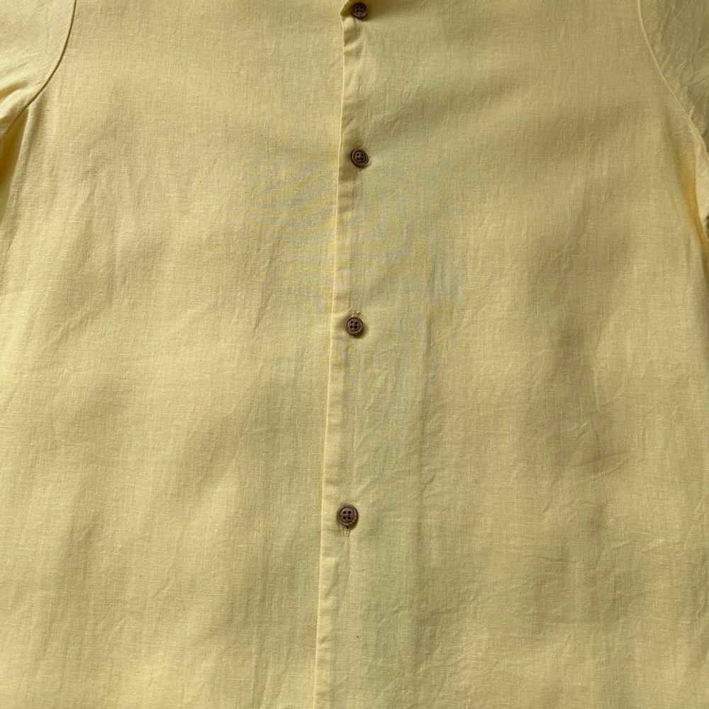 Kenneth Cole New York Man’s Linen+Cotton Casual Button Down Shirt-M - Picture 4 of 8